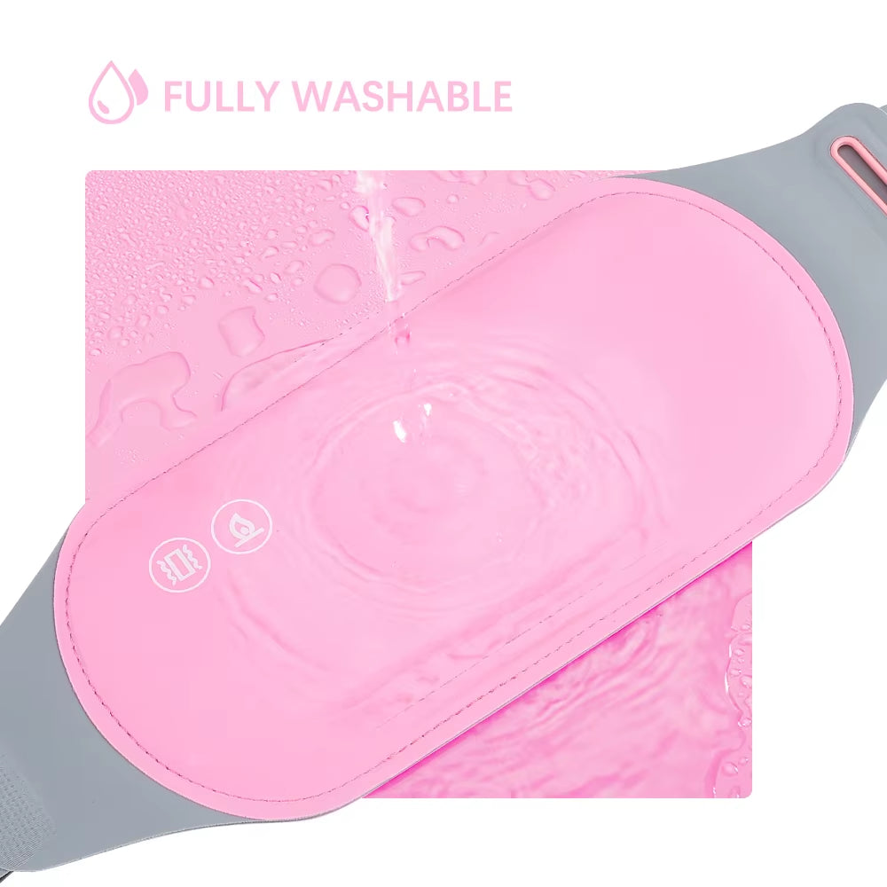 Heating Pad for Menstrual Cramps USB Powerbank Waist Massage Uterus Warm Belt 6 Vibration 3 Constant Temperature Abdomen Warmer