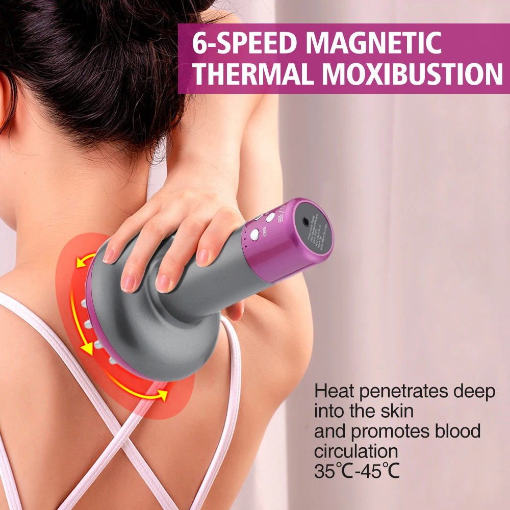 Electric Lymphatic Drainage Machine Meridian Body Massage Brush Microcurrent anti Cellulite Guasha Physiotherapy Apparatus