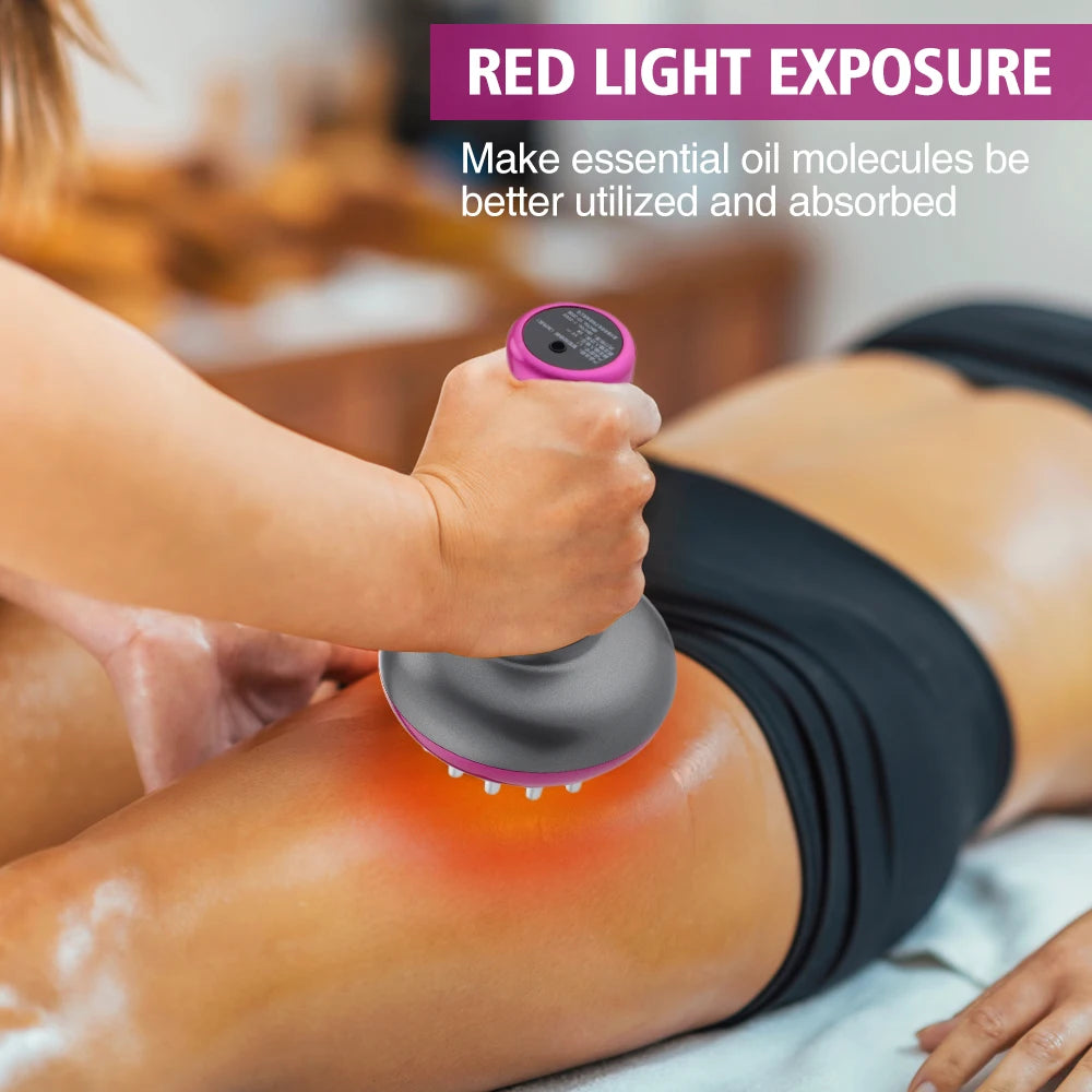Electric Lymphatic Drainage Machine Meridian Body Massage Brush Microcurrent anti Cellulite Guasha Physiotherapy Apparatus